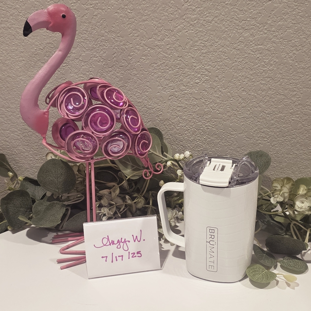 Brumate Toddy 16oz TIA White Croc Insulated Mug